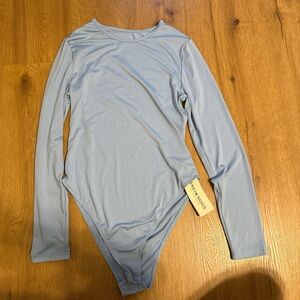 Baby Blue Long Sleeve Bodysuit
